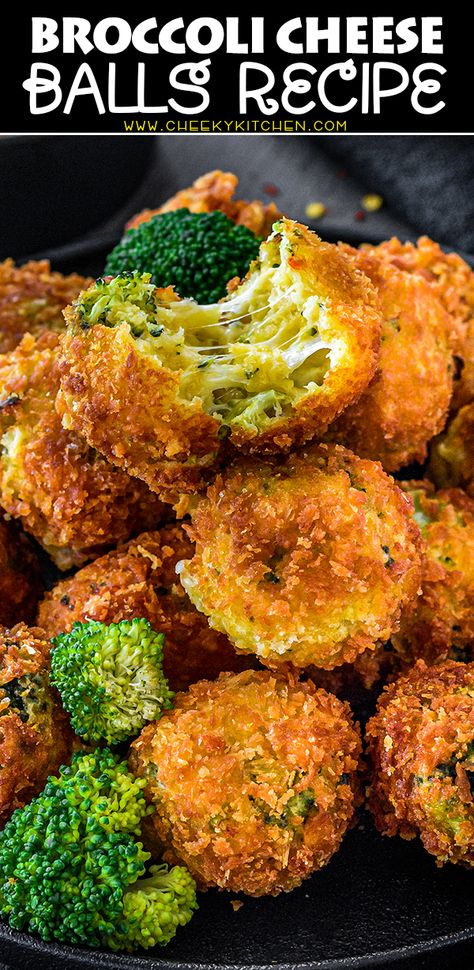 Veggie Entree Recipes, Broccoli Appetizer Recipes, Thanksgiving Recipes Broccoli, Broccoli And Cheese Bites, Broccoli Balls, Broccoli Meatballs, Cheese Broccoli Recipe, Broccoli Crisps, Broccoli Cream Cheese