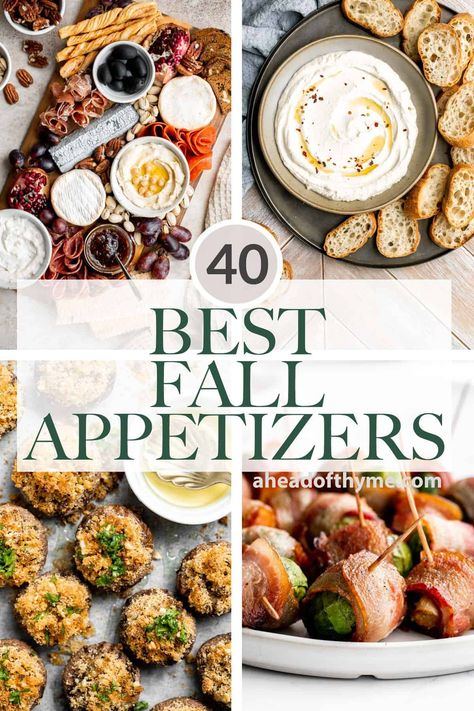 Fall Appetizers Easy, Baked Appetizers, Fall Party Food, Fall Appetizers, Easy To Make Appetizers, Fall Dinner Party, Fall Snacks, Veggie Tray, Thanksgiving Appetizers