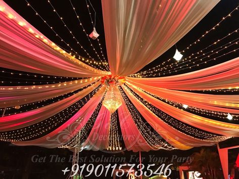 Photo By G & C Decorators - Decorators Roller Boogie, Haldi Ceremony Decorations, Wedding Tent Decorations, Small Wedding Decor, Bridal Things, Entrance Hall Decor, Reception Stage, Reception Stage Decor, Broken Angel