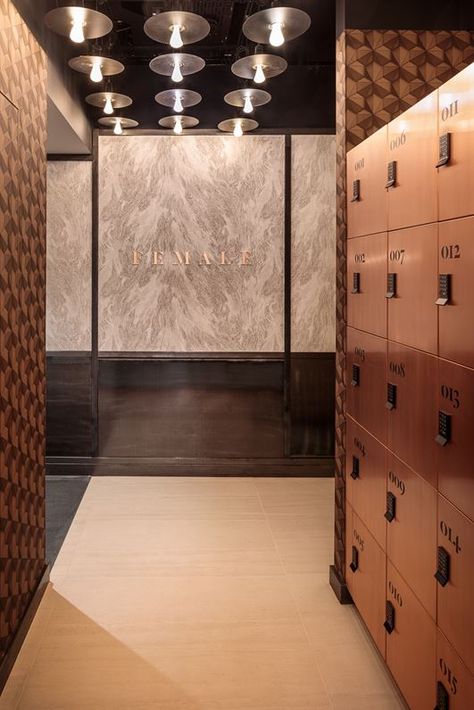 Third Space | City - Picture gallery Mail Room, Locker Designs, Gym Design Interior, Gym Interior, Minimalist Home Interior, Spa Interior, Changing Room, Gym Room, Boho Interiors