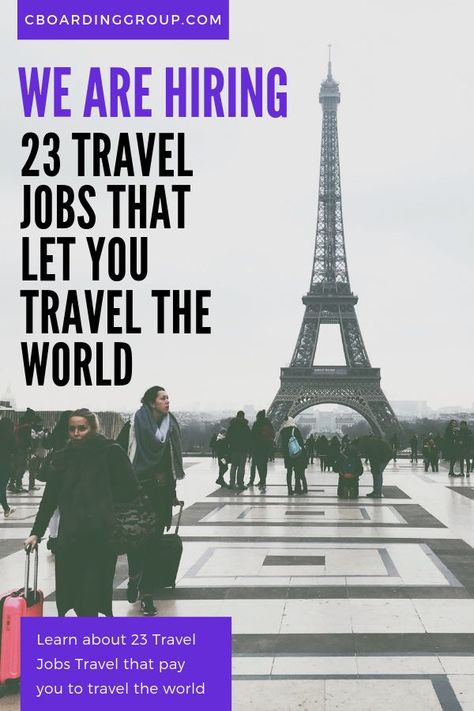 Travel And Tourism Jobs, Travel The World For Free, Working Abroad, Travel Careers, Travel Jobs, Fantasy Life, List Of Jobs, Group Travel, Travel The World