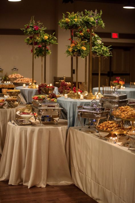 Wedding Reception Food Buffet, Buffet Table Wedding Receptions, Wedding Buffet Table, Wedding Food Table, Wedding Brunch Reception, Reception Buffet, Buffet Wedding Reception, Party Buffet Table, Wedding Buffet Food