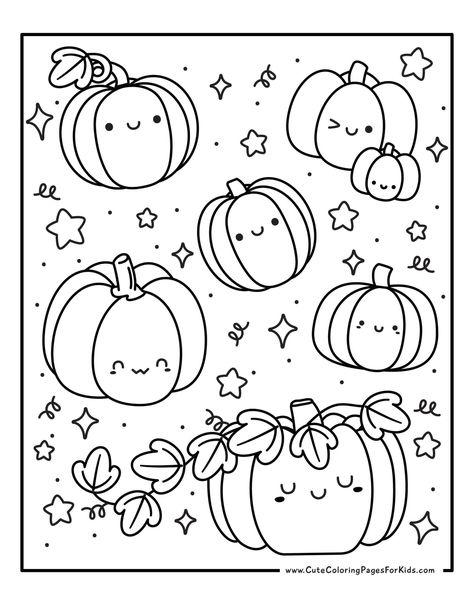 Bring the joy of Fall to your little ones with these cute pumpkin coloring pages! 🎃🖍️ Your kiddos will love these free printable coloring sheets and so will you! Grab all 9 pages for an easy, stress-free fall activity for the kids. 🍁🍂 Fall Worksheets For Kindergarten, Pumpkin Coloring Pages Free Printable, Halloween Ilustraciones, Autumn Coloring Pages For Kids, Pumpkin Coloring Sheet, Autumn Coloring Pages, Halloween Activity Sheets, Fall Coloring Sheets, Pumpkin Coloring