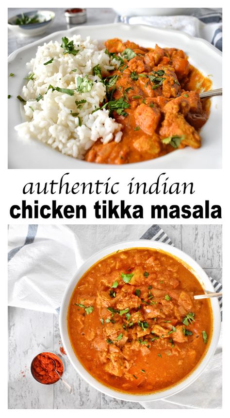 Indian Chicken Tikka Masala, Indian Chicken Tikka, Tikki Masala, Chicken Tikka Masala Recipes, Pollo Guisado, Tikka Masala Recipe, Indian Chicken, Chicken Masala, Chicken Tikka Masala