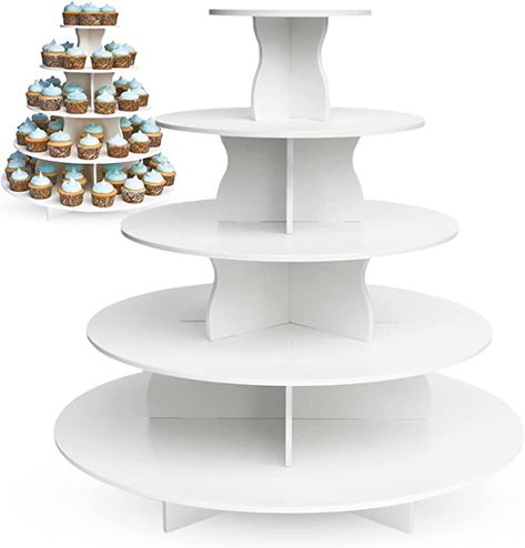 As Seen on Shark Tank Cupcake Stand - Dessert Stand, Tier Stand, Cupcake Stand-Hold Up to 90 Cupcakes-Catering Supplies for Buffet Display-Treat Stands for Dessert Table, Wedding Cake & Cupcake Stand Cupcake Table Display, Clear Cupcake Stand, Wedding Cupcake Display, Cupcake Towers, Wedding Cake Prices, White Desserts, Cake And Cupcake Stand, Cupcake Display, Cupcake Holder