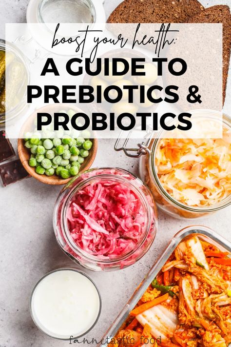 Boosting your health with prebiotics and probiotics - fANNEtastic food Yummy Lunch Recipes, Prebiotic Foods, Probiotic Benefits, Gut Health Recipes, Natural Probiotics, Best Probiotic, Prebiotics And Probiotics, Probiotic Foods, Gluten Intolerance