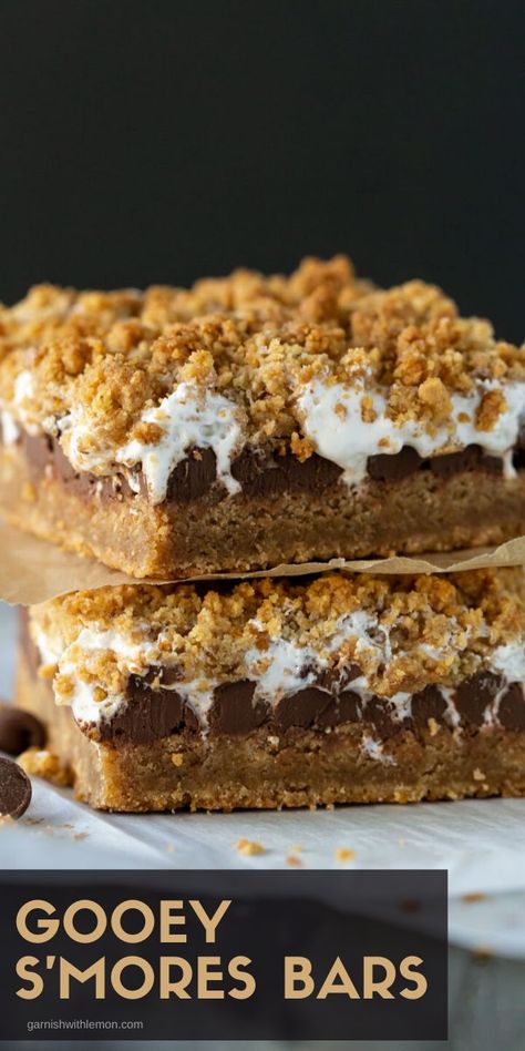 S’mores Brownies Recipe, Best Rated Desserts, S’mores Pie Recipe, S’mores Dessert Recipes, S’mores Bars Recipe, S’mores Bake, S’more Dessert, Birthday Desserts Ideas, S’more Bars