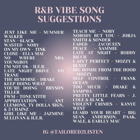 90s R&b Love Songs, Rnb Songs To Listen To, Old R&b Playlist, Good Rnb Songs, Rnb Love Songs Playlists, R And B Songs Playlists, Rnb Recommendations, Old Rnb Playlist Songs, Best Rnb Playlist