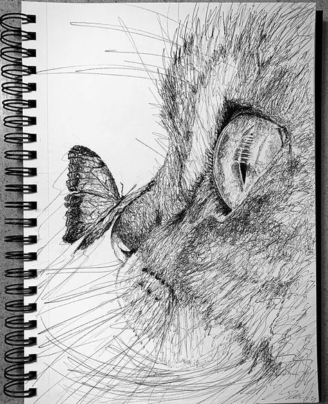 Croquis, Scribble Line Art, Scribble Drawing Easy, Scribble Art Creative, Scribble Art Easy, Pen Scribble Art, Sketchy Drawings, Scribbles Art, Scribble Drawings