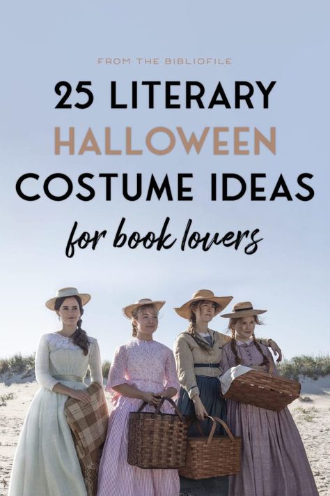 25 Literary Halloween Costumes for Adults - The Bibliofile #Books #Costumes #Halloween #Holiday #Literary 19th Century Halloween Costumes, Adult Book Costume, Character From Books Costume, Reading Costumes For Teachers, Jane Eyre Costume, Fern From Charlotte’s Web Costume, Brave Family Halloween Costumes, Sherlock Holmes Costume Diy, Shakespeare Halloween Costumes