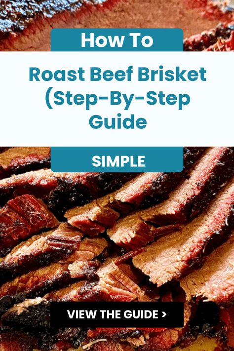 You've been grilling that brisket all summer, but have you thought about roasting it in the oven? Our easy step-by-step guide will show you how to create a tender, juicy beef brisket with amazing flavor. Say goodbye to tough meat and discover the secret to getting that perfect crisp and smoky taste without step outside! Ideal for family gatherings or weekend feasts, this recipe has you covered. Are you ready to impress your dinner guests or make a weeknight meal extra special? Let's roast that brisket together! Slow Roast Brisket Oven, How Long To Cook Brisket In Oven, How To Cook A Brisket In A Roaster, Beef Brisket Roast Recipes, How To Cook Brisket In The Oven, Brisket In Electric Roaster, Brisket In The Oven Recipes, How To Cook Beef Brisket, Best Brisket Recipe Oven