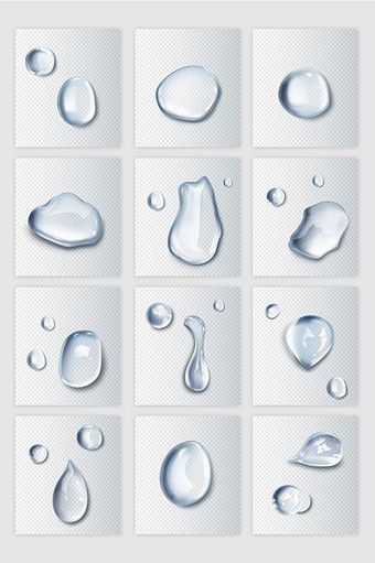 Water Drops Drawing, Drawing Water Drops, Water Drop Illustration, Water Reflection Art, Digital Art Water, Water Reference, Water Dropping, Illustrator Shapes, Water Droplets Art