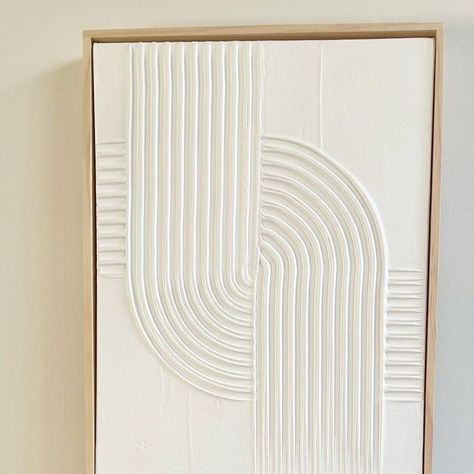 White Textured Art, Cuadros Diy, Diy Plaster, Plaster Wall Art, Diy Canvas Wall Art, Clay Wall Art, Soyut Sanat Tabloları, Textured Canvas Art, Plaster Art