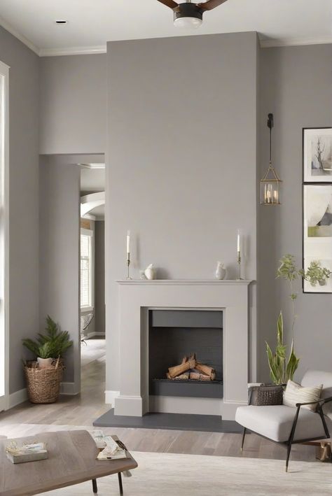 Interior designers working in the year 2024 incorporate trendy décor styles into their routine. Is Agreeable Gray (SW 7029) a good wall paint color choice for a fireplace room? Let's find out. #Ad #homedecor #homedesign #fixhome #Painthome #interiorarchitecture Wall Colors Green Room Colors Bright Room Colors Home Renovation Home Remodeling Modern Paint Colors Sw7029 Agreeable Gray, Agreeable Gray Walls, Agreeable Grey Color Scheme, Green Room Colors, Bright Room Colors, Best Wall Paint, Grey Fireplace, Wall Paint Color, Modern Paint Colors