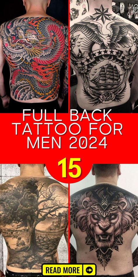 Embrace the fusion of tradition and innovation with Full Back Tattoo for Men 2024, featuring design ideas inspired by Japanese excellence. Immerse yourself in the symbolism of Japanese koi and dragon motifs, exploring traditional and awesome inspirations. Elevate your body art with a full back tattoo that captivates and mesmerizes. Full Back Tattoo Ideas Men, Large Back Tattoos Men, Full Back Tattoo For Men Design, Full Back Piece Tattoo Men, Men Full Back Tattoo, Full Back Tattoo For Men Ideas, Full Back Tattoos For Guys, Back Tattoos For Guys Full, Mens Back Tattoo Ideas Unique