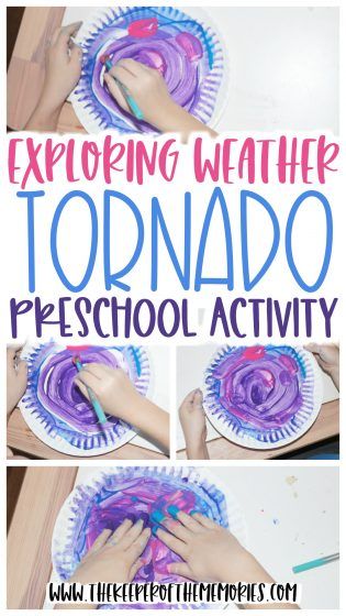 Exploring Art With Preschoolers, Weather For Preschool, Tornado Activities, Weather Crafts Preschool, Tornado Craft, Tornado Project, Weather Preschool, Weather Lesson Plans, Tracing Preschool