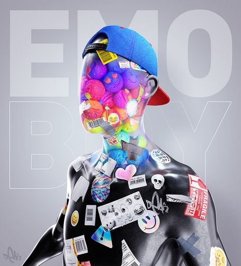 EMOBOY on Behance Corel Draw Design, After Earth, Modern Graphic Art, Pochette Album, Grafic Design, 3d Artwork, Glitch Art, Photoshop Art, Cyberpunk Art