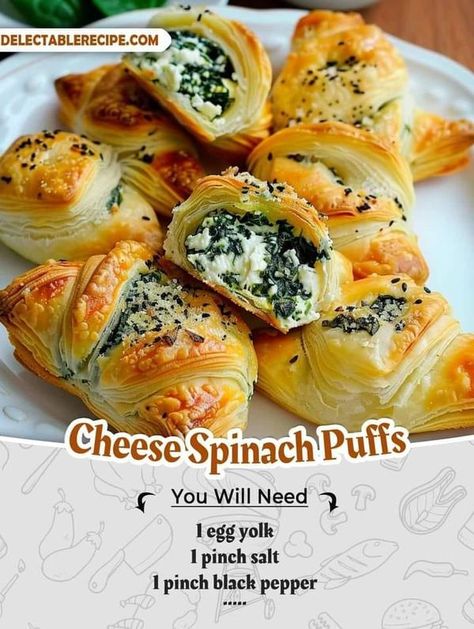 CHEF JAMES MARTIN | Cream Cheese Spinach Puffs Hosting a party | Facebook Spinach Puffs, Cream Cheese Spread Recipes, Music Cafe, Cream Cheese Spinach, Spinach Puff, Cocktail Food, Hosting A Party, Martha Stewart Recipes, Cheese Spinach