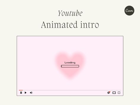 YouTube Channel Intro template with a heart gradient animation. Editable in Canva. #youtubechannelintro #youtubechanneltemplate . #Intro_Youtube_Videos_Template #Aesthetic_Youtube_Channel #Youtube_Intro_Template #Heart_Gradient Aesthetic Youtube Outro Template, Cute Youtube Intro Ideas, Cute Intros For Youtube Video, Aesthetic Youtube Banner 2560x1440, Banner Image For Youtube, Youtube Outro Template, Youtube Channel Intro, Gradient Animation, Animated Intro