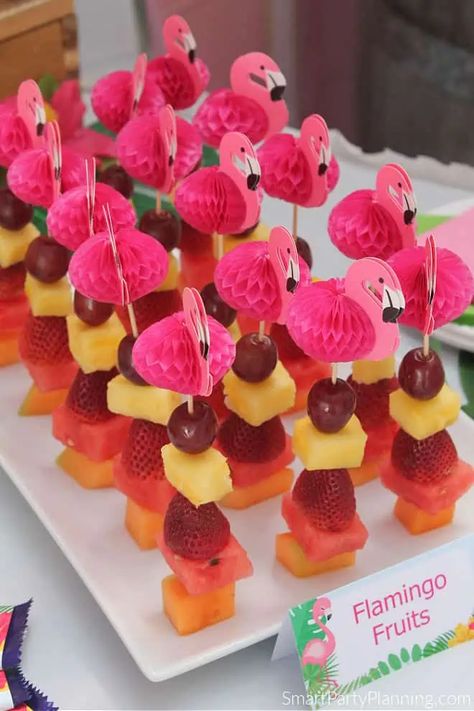 Flamingo And Pineapple Birthday Party, Flamingo Birthday Party Food Ideas, Barbie Inspired Charcuterie, Flamingo Snack Ideas, Flamingo Party Snacks, Flamingo Sleepover Party, Pink Flamingo Party Food, Lets Flamingle Party Ideas, Flamingo 3rd Birthday Party