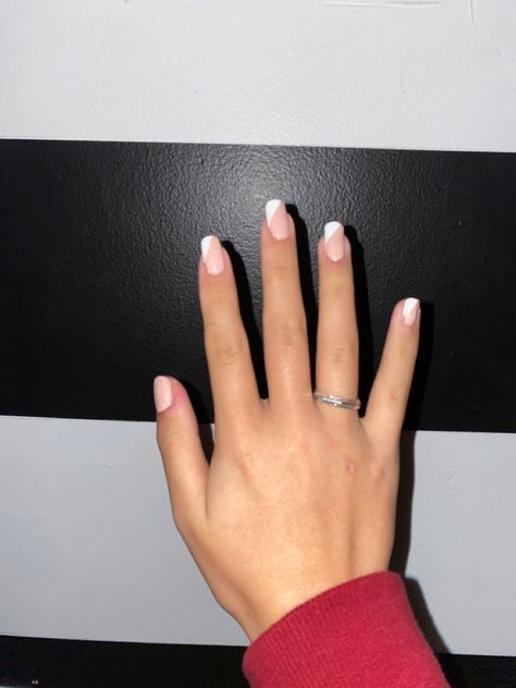 Half french tips #nails #nailart #frenchnails #whitenails #naildesign #inspiration French Tips Nails, Tips Nails, French Tips, Nails Nailart, French Nails, White Nails, Nail Designs, Nail Art, Nails