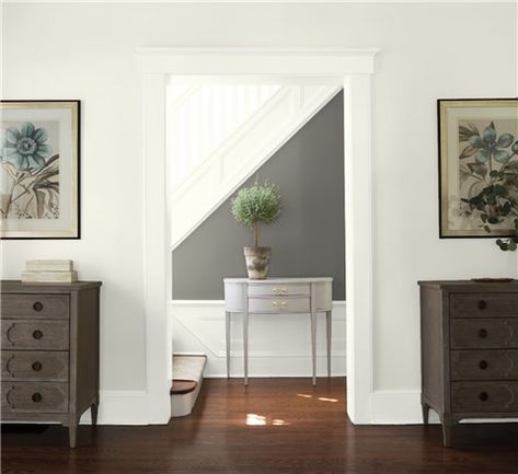 Benjamin Moore Classic Gray, Grecia Santorini, Color Combinations Paint, Santorini Blue, Benjamin Moore White, Best White Paint, Neutral Paint Colors, Paint Colors Benjamin Moore, Benjamin Moore Colors