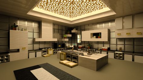 Minecraft Interior Design Kitchen, Chalet Minecraft, Living Room Minecraft, Minecraft Kitchen Design, Living Room In Minecraft, Minecraft Villa, Minecraft Living Room, Minecraft House Interior, Minecraft Kitchens