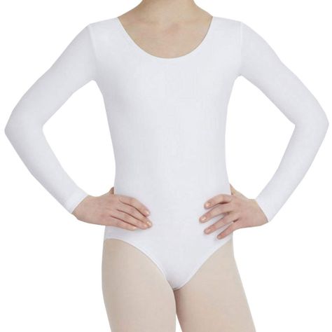 PRICES MAY VARY. 95% Polyester, 5% Spandex Made in United Kingdom Pull On closure Machine Wash ✿ Classic Elegance: Designed for ballet dancers, gymnasts, cheer leading and female athletes, these team basics feature long sleeves and a scoop neck for a stylish look. Improved new design for perfect fit. ✿ Breathable, Flexible Comfortable Fabric: High quality stretchy fabric and exquisite workmanship. Comfortable and breathable, 100% quality guarantee. ✿ ULTRA COMFORTABLE: Avoid painful chafing, pin Fancy Dress Uk, Ballet Classes, White Leotard, Cheer Leading, Toddler Suits, Long Sleeve Leotard, Leotard Bodysuit, Girls Leotards, Gymnastics Girls