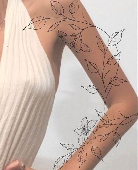 Flower Vine Wrapped Around Leg Tattoo, Full Body Wrap Around Tattoo, Flower Vine Tattoo Arm Sleeve, Around The Knee Tattoos, Around The Knee Tattoos Women, Knee Tattoos Women, Arm Wrap Tattoo, Flower Vine Tattoos, Knee Tattoos