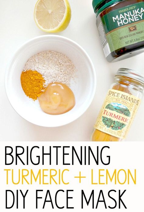 Glowing Skin Series: Brightening Turmeric + Lemon DIY Face Mask » The Glowing Fridge Diy Peel Off Face Mask, Honey For Acne, Lemon Diy, Lemon Face Mask, Brightening Face Mask, Turmeric Face Mask, Skin Care Routine For 20s, Tumeric Face Mask, Brightening Mask