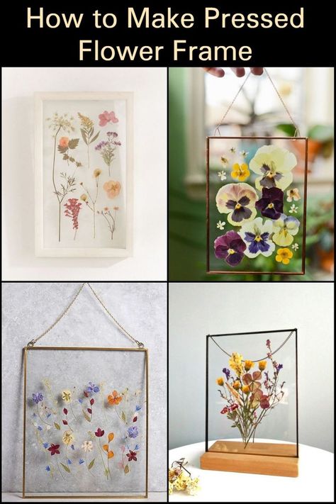 What To Do With Glass From Picture Frame, Preserved Flowers In Frame, How To Dry Flowers And Put In Frame, Flatten Flowers In Frame, Keepsake Flower Ideas, How Preserve Flowers, Frame Pressed Flowers Diy, Dried Flower Keepsake, Pressed Flower Frame Wall Decor