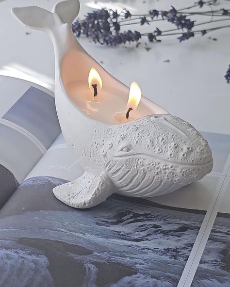 Latest collection of our Nordic Whale Candle Holder #whalecandleholder #whaleholder #candleholder Clay Gifts Diy, Enchanting Jewelry, Key Dish, Whale Decor, Whale Gift, Shelf Decoration, Jewellery Holder, White Whale, Succulents Decor