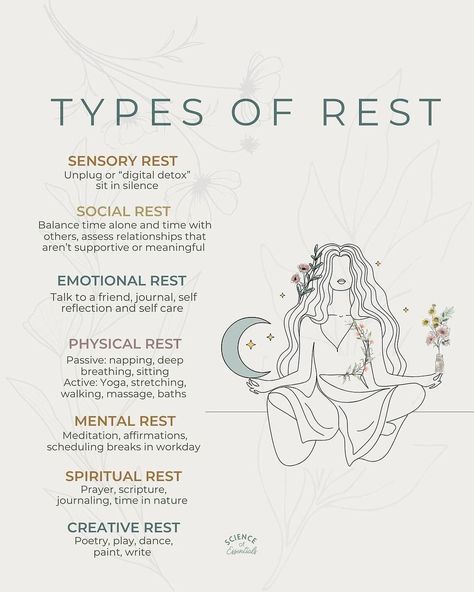 Primal Trust™ - Dr. Cathleen King (@primaltrust_official) • Instagram photos and videos Types Of Rest, Rest Well, Mental Health Therapy, Feminine Health, Energy Healing Spirituality, Therapy Tools, Mental And Emotional Health, Holistic Wellness, Self Care Activities