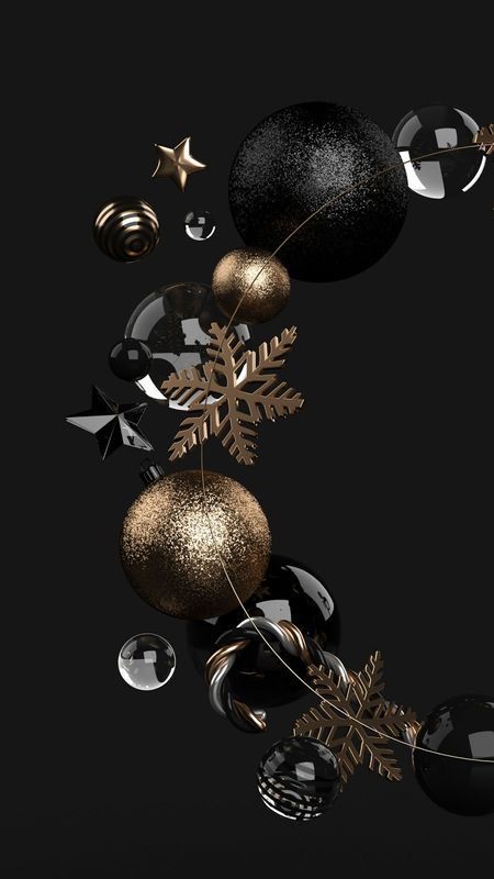 Bild Gold, Holiday Iphone Wallpaper, New Years Ball, 1366x768 Wallpaper Hd, Black And Gold Theme, Merry Christmas Wallpaper, Rose Gold Wallpaper, Christmas Wallpaper Backgrounds, Xmas Wallpaper