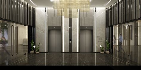 Apartment Lift Lobby Design, Luxury Lift Lobby, Lift Front Wall Design, Lobby Design Apartment, Lift Wall Cladding Design, Alternative Apartment, Lift Cladding, Apartment Entrance Lobby, Apartment Lobby Design