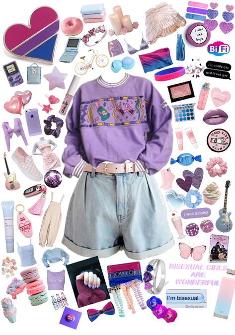 Queer Outfits, Lgbtq Outfit, Pride Parade Outfit, 80s Inspired Outfits, Lgbtq Fashion, Look 80s, Pride Outfit, Kawaii Fashion Outfits, Zooey Deschanel