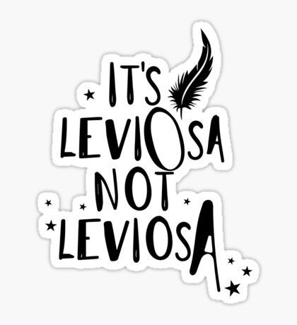 Its Leviosa Not Leviosa, Leviosa Not Leviosa, Harry Potter Merch, Harry Potter Stickers, Stickers For Sale, Water Bottles, Custom Made, Harry Potter, For Sale