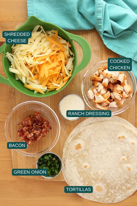 Get ready to meet your new favorite weeknight dinner: the chicken bacon ranch quesadilla inspired by Chili's! Imagine all the best things about a quesadilla – melty cheese, crispy tortilla – combined with the unbeatable trio of chicken, bacon, and ranch. This recipe is the perfect blend of savory goodness and cheesy delight, making it a hit with the whole family. Ranch Quesadilla Recipes, Chilis Bacon Ranch Quesadillas, Chicken Bacon Tacos, Copycat Chilis Chicken Bacon Ranch Quesadilla, Chilis Chicken Bacon Ranch Quesadillas, Chicken Bacon Ranch Quesadilla Recipe, Chicken Bacon Ranch Quesadilla, Bacon Ranch Quesadilla, Ranch Dressing Chicken