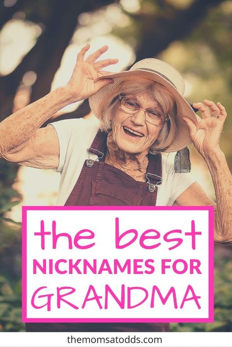 Other Names For Grandma, Southern Grandma Names, Grandmother Names, Nicknames For Grandma, Cool Nicknames, Good Nicknames, Grandma Names, New Grandparents, New Grandma