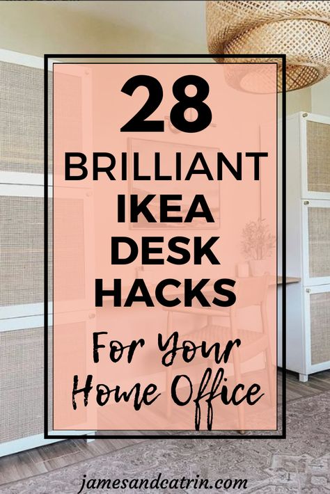 Unleash your creativity with 28 innovative IKEA desk hacks. From hidden desks to double setups, these ideas will transform your workspace. Dive into a world of stylish, functional home office solutions with IKEA desk hacks. #ikeadeskhacks #deskideas #homeoffice #deskinspo Hidden Desks, Standing Desk Hack, Kallax Desk, Ikea Study, Ikea Office Hack, Ikea Kitchen Hacks, Ikea Closet Hack, Ikea Hacks Ideas, Functional Home Office