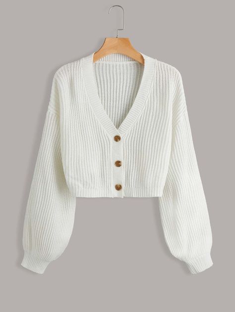 White sweater cardigan