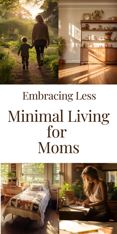 Homesteading Mom Aesthetic, Simple Living Aesthetic Family, Cottagecore Day In The Life, Clutter Free Aesthetic, Crunchy Mom Aesthetic House, Slow Living Family, Minimalist Home Organization, Cozy Mom Aesthetic, Mom Goals Aesthetic