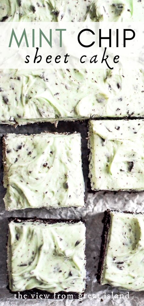 Chocolate Chip Sheet Cake, Moist Chocolate Cake Recipe, Chocolate Cake Recipe Moist, Mint Chocolate Chip, Sheet Cake Recipes, Best Chocolate Cake, Oreo Dessert, Moist Chocolate Cake, Dinner Easy