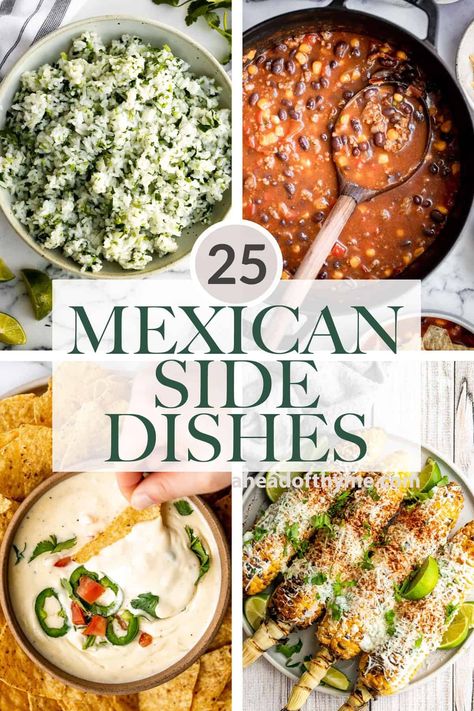 Mexican Dinner Party, Taco Side Dishes, Mexican Side, Vegan Dips, Mexican Side Dishes, Dishes To Make, Mexican Salads, I Heart Naptime, Mexican Dinner