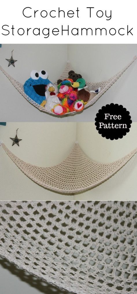 Share Tweet Pin Mail Crochet Toy Storage Net Hammock Need more storage for your child’s stuffed animals? Make this super easy cotton hammock! This ... Crochet Toy Storage, Toy Storage Hammock, Crochet Backpacks, Storage Hammock, Crochet Hammock, Net Hammock, Animals Crafts, Net Storage, Toy Hammock