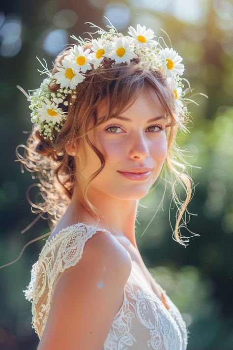 Bridal floral headpiece