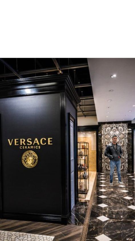 Luxury Store, Other People, Versace, Tile, Black