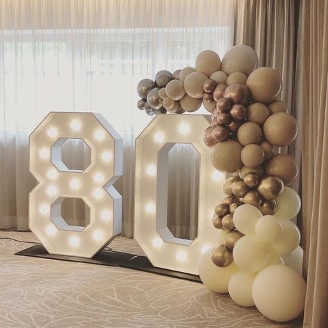 Balloons 80th Birthday, 98 Birthday Party Ideas, 80th Birthday Party Backdrop, Grandma 80th Birthday Party Ideas, Grandmas 80th Birthday Party, 80th Birthday Party Decor, 80tg Birthday Party Ideas, 80th Birthday Party Themes For Grandma, 80th Birthday Balloons