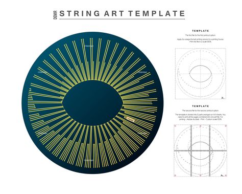 Printable string art patterns