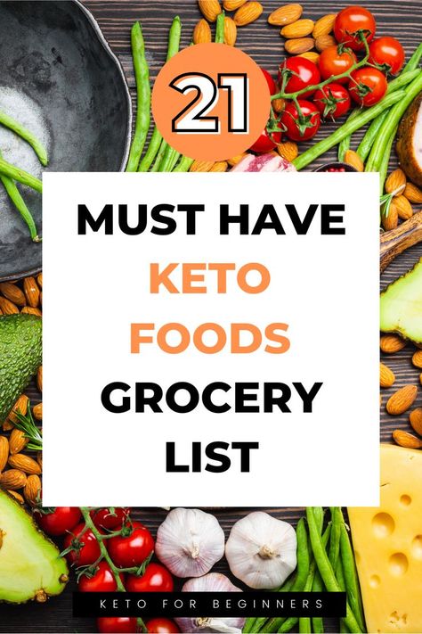 Keto Shopping List For Beginners, Keto Shopping List, Keto Diet List, Keto Grocery List, Breakfast Low Carb, Keto Diet Breakfast, Diet Breakfast Recipes, Ketogenic Diet Meal Plan, Keto Food List